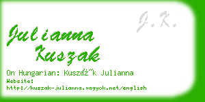 julianna kuszak business card